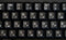 Russian White Lettering Keyboard Stickers, Transparent Background for Laptops