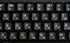 Russian White Lettering Keyboard Stickers, Transparent Background for Laptops