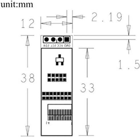 hiBCTR 0.91" i2c ssd1306 128x32 esp32, stm32 iic Serial OLED LCD Display for arduino, avr, pic, and with Switch