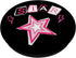 Cyber Y2K Star Pink Girls Mcbling Aesthetic 2000s Room Decor PopSockets Standard PopGrip
