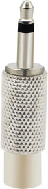zdyCGTime RCA to 3.5MM Audio TS Adapter, 3.5mm 1/8" Mono Plug Male to RCA Female Jack Connector (Silver, 2 Packs)