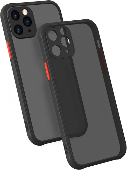 ZEZHOU iPhone 11 Pro Max Phone Case - Shockproof Military Grade Drop Protection, Protective Hard Back Slim Translucent