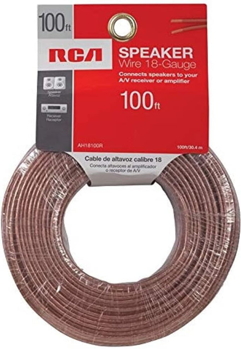 RCA AH18100N 100 feet 18-Gauge Speaker Wire by Audiovox