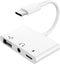 USB C to 3.5mm Audio Adapter, 3 in 1 USB-C to USB Adapter with 3.5mm Headphone Jack and 60W PD