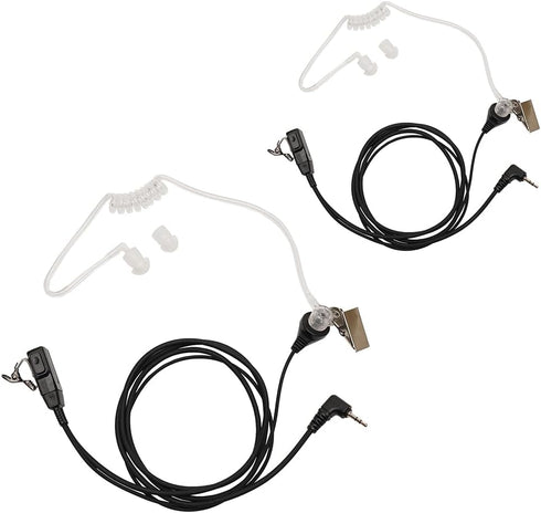 Acoustic Tube Earpiece Headset with PTT Mic for Uniden GMR Walkie Talkie Two Way Radio Models GMR 2 MOICO M880 T228 T328