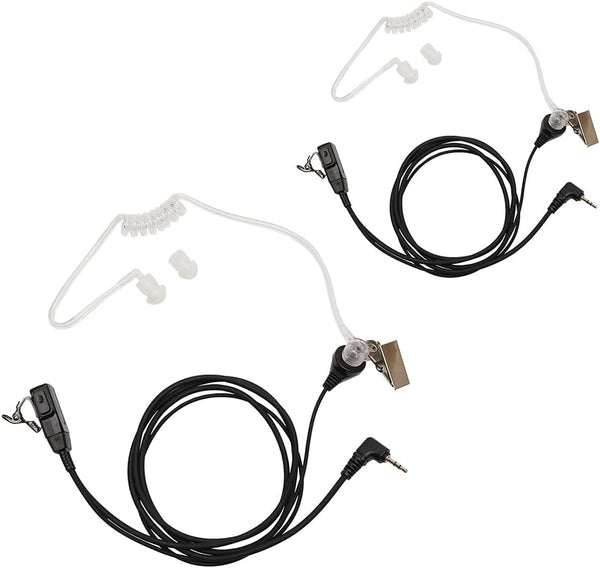 Acoustic Tube Earpiece Headset with PTT Mic for Uniden GMR Walkie Talkie Two Way Radio Models GMR 2 MOICO M880 T228 T328