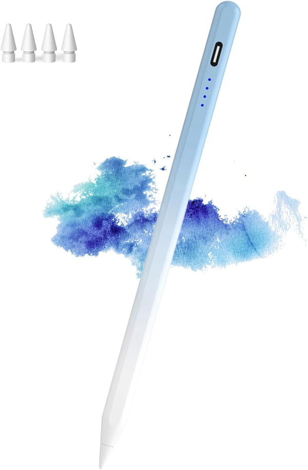 Stylus Pen for iPad (2018-2025), Active Digital Pencil with Palm Rejection, Compatible with Apple iPad Models