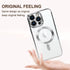 ZIYE iPhone 15 Pro Max Case - Magnetic, MagSafe Compatible, Clear Plating, Soft TPU Bumper, Full Camera Protection,
