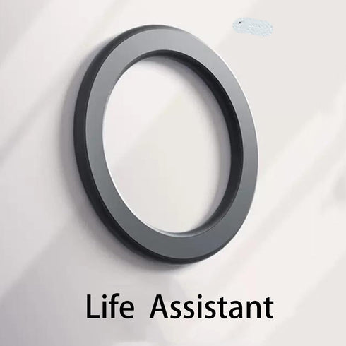 Magnetic Ring Holder for iPhone 14 13 12, Magnetic Car Phone Stand, Wall Mobile Phone Holder for MagSafe Case (Black 2