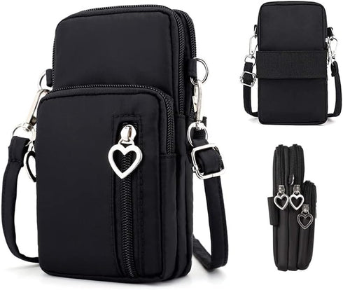 Small Crossbody Bag Case Cell Phone Shoulder Purse Wallet Armband for iPhone 13 14 15 Pro Galaxy S23 S24 S22 S21 Pixel