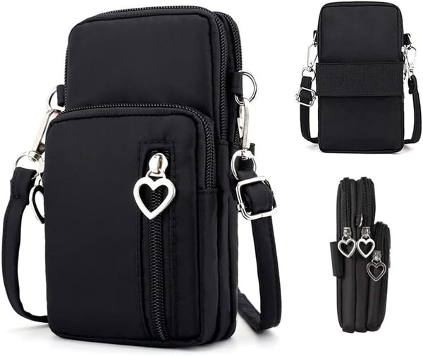 Small Crossbody Bag Case Cell Phone Shoulder Purse Wallet Armband for iPhone 13 14 15 Pro Galaxy S23 S24 S22 S21 Pixel