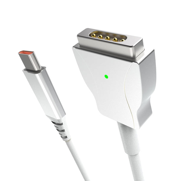 Type C to Second-Generation Magnetic Charging Cable Compatible with MacBook 2012-2017 - 1.8m - White