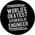 World's Okayest Hydraulic Engineer Graphic, Funny PopSockets Standard PopGrip