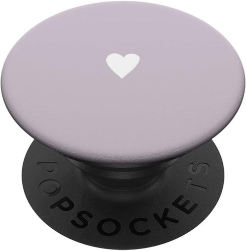 Lavender Purple Cute Hand Drawn Heart Minimalist PopGrip Standard by PopSockets
