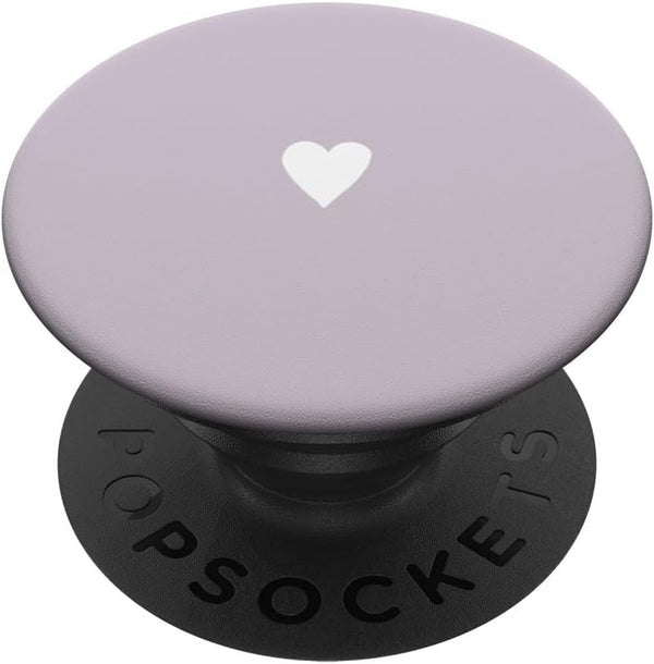Lavender Purple Cute Hand Drawn Heart Minimalist PopGrip Standard by PopSockets