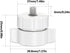 GWUIOREX 17mm 1/4 20 Ball Joint to Screw Adapter, White Camera Mount for Photography Gear, Female Socket with Male