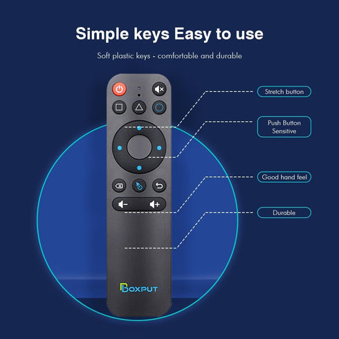 BPR1S Plus Air Mouse Remote Control, 2.4G RF Bluetooth Voice Remote with IR Learning for Android TV Box, Smart Projector
