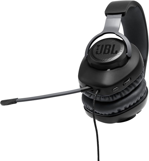 100 JBL Quantum - Wired Over-Ear Gaming Headphones - Black, Large
