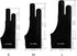 XPPen Artist Drawing Glove 2-Fingers Glove for Graphics Drawing Tablet Suitable for Right Hand and Left Hand (Size M) Black by XP-PEN