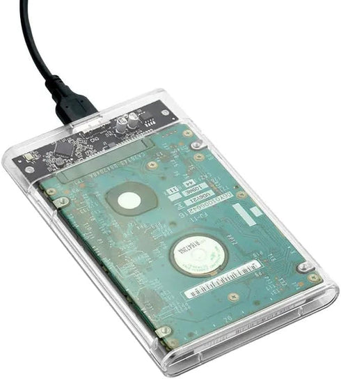 SSD HDD Hard Drive Enclosure - 2.5" SATA III USB 3.0 Caddy Case, External Reader with Fast Data Transfer, Tool-Free