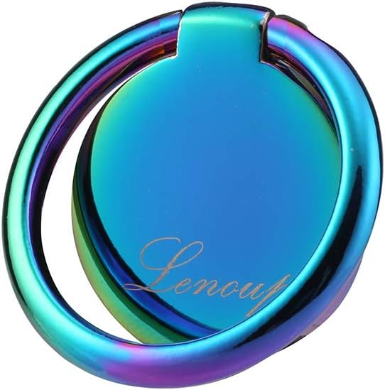 Rainbow Cell Phone Ring Stand Holder, Blue Multicolor Ring Grip Kickstand for Almost All Phones