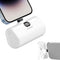 LUCKYDUO Mini Portable Charger for iPhone,5000mAh Ultra Compact Small Power Bank Built-in Phone