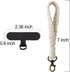 Boho Macrame Phone Wrist Strap, Cell Phone Lanyard with Tether Tab, Keychain Wristlet Charm, Anti-Loss Phone Chain