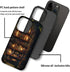 OTTRZMTER 15,Hybrid 2-Layer 15 Case for iPhone Hard Shell Forest Floral Flower Bookshelf Phone Case for Girl Women Boy