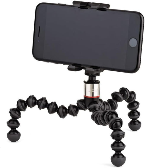 JOBY GripTight ONE GP, Universal Phone Holder, Magnetic GorillaPod Flexible Small Tripod for Smartphone, Foldable and