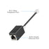 RJ45 to RJ11 Adapter, 2 Pack Phone Jack to Ethernet Adapter, Black Phone Line to Ethernet Adapter, RJ45 Female to RJ11 Male Ethernet to Phone Line Adapter