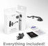 Phone Holder for Car Dash & Windshield, Flexible Gooseneck Phone Mount with Cradle Feet & Adjustable Holder Grips,
