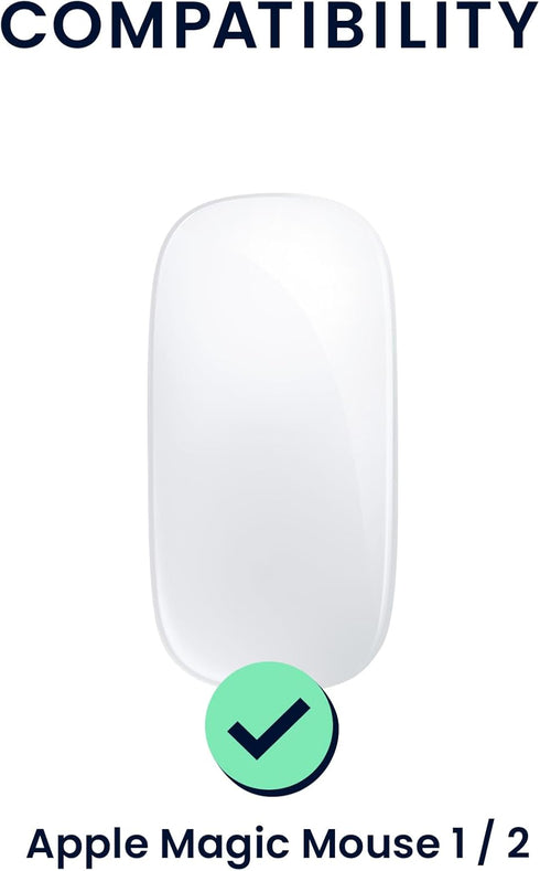 kwmobile Silicone Cover Compatible with Apple Magic Mouse 1/2 Cover - Soft Mouse Protector Grip - Light Blue