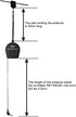 XHDATA AN-80 Shortwave Reel Antenna FM SW External Antenna Whip Antenna to Improve Signal Reception Suitable for FM SW
