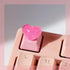 Handmade Cute Keycaps, Compatible with Cherry MX Switches Mechanical Keyboard, Pink PBT Keycap, Artisan ESC OEM Profile