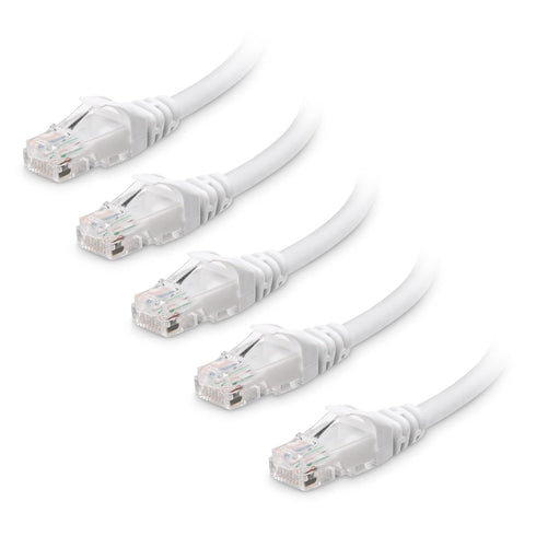 Cable Matters 10Gbps 5-Pack Snagless Cat 6 Ethernet Cable - 10ft, Cat