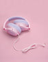 iClever Kids Headphones with Cord, 85dBA Safe Volume Wired Headphones for Kids, Over Ear for School/Tablet (Pink)