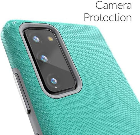 Crave Dual Guard Shockproof Protection Case for Samsung Galaxy S20 FE 5G, Dual Layer, TPU/PC (Mint)
