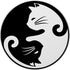 PopSockets Standard PopGrip Yin Yang Cat Pop Socket for Phone Kitten