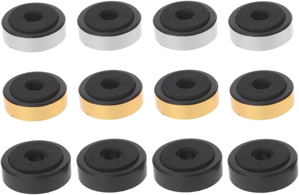 12 Pack Speaker Isolation Feet, 48mm Plastic Shock Absorption Base Pads for Audio CD AMP HiFi Subwoofer Repair