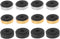 12 Pack Speaker Isolation Feet, 48mm Plastic Shock Absorption Base Pads for Audio CD AMP HiFi Subwoofer Repair
