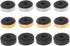 12 Pack Speaker Isolation Feet, 48mm Plastic Shock Absorption Base Pads for Audio CD AMP HiFi Subwoofer Repair