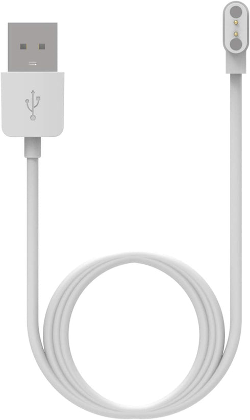 FitTurn Charger for ID205L ID205U ID205S or SW021 Smart Watch, Magnetic USB Charging Cable - Black, White