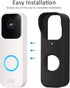 LEFXMOPHY Camera Case for Blink Video Doorbell, Black Silicone Waterproof Protective Skin