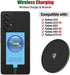 External Type-C Wireless Charging Receiver for Samsung Galaxy A13 A23 A33 A53 A73 5G with Charger