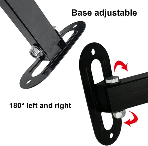 V-Fiabilidad 8" 180 Long Arm Bracket Degree Rotatable Projector Wall Mount Stand Bracket for Security CCTV Camera Wall