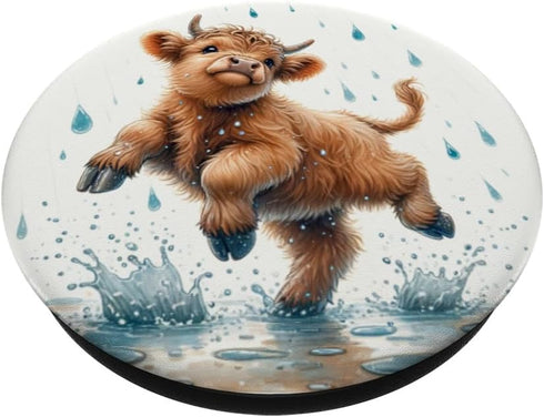 Highland Cow Design for Farmers PopSockets Standard Grip