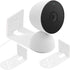 2Pack Adhesive Metal Wall Mount for Google Nest Indoor 2nd Generation Security Cam Wired, No Drilling VHB Stick On or
