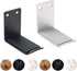 SourceTon 2 Packs Aluminum Headphone Stand Hanger and 6 Cable Clips, 2 Headset Holder Mount (Black/Silver)