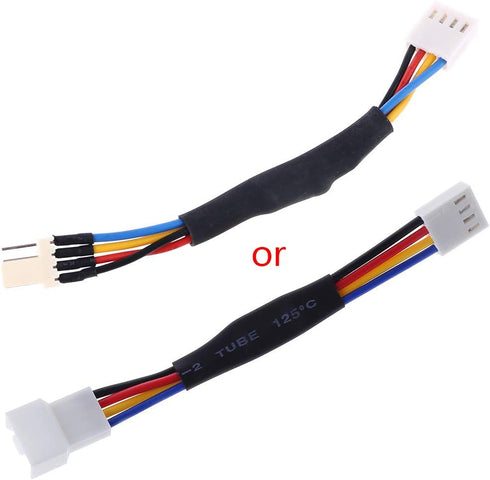 Hanzou Deceleration Line 27O PC Case Fan RPM Speed Reduction Silent Connector Resistor Cable for Quiet Mode