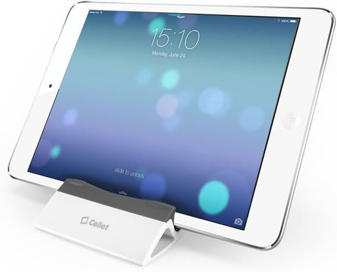 Universal Smartphone and Tablet Display Stand - Compatible with iPhones, iPad, Android Smartphones (White)